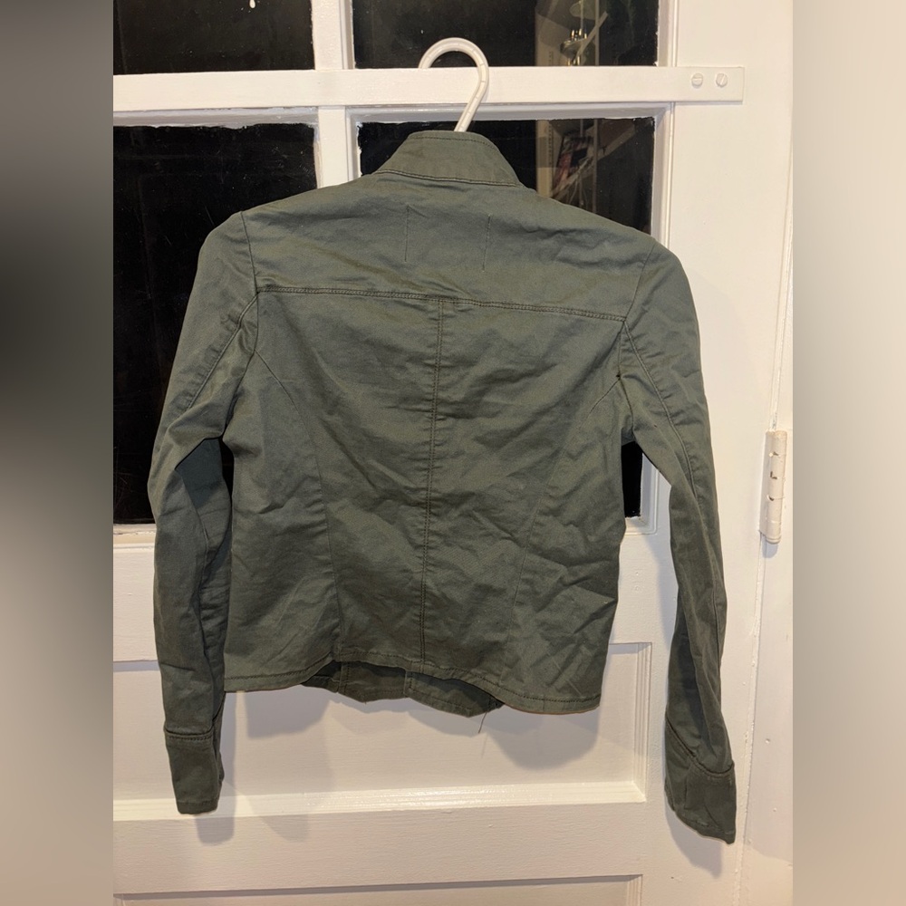 American Rag Cie Olive Jean Button Up Jacket - XXS - Picture 5 of 16